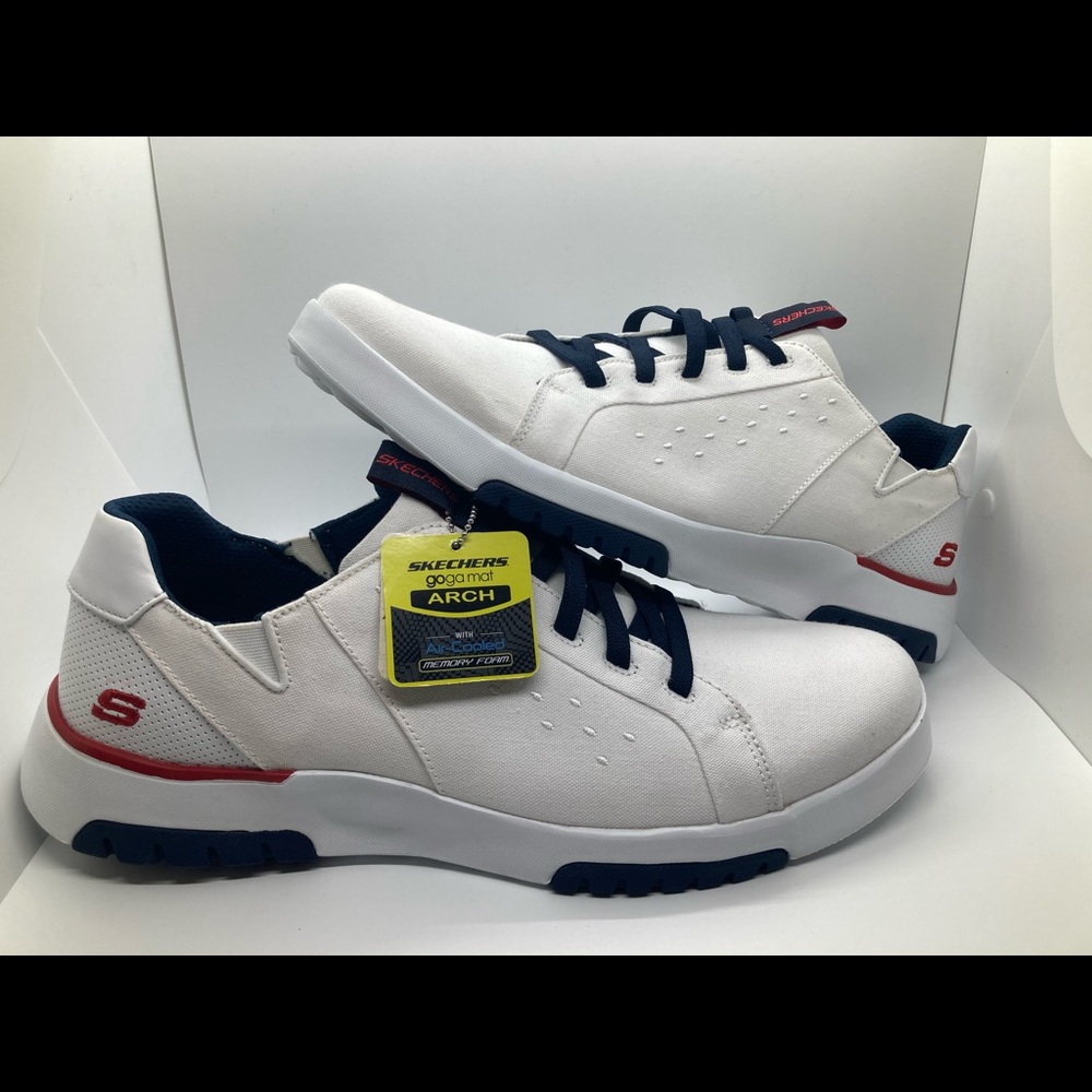 Skechers Mens Bellinger 2.0 Hanwell White Shoes